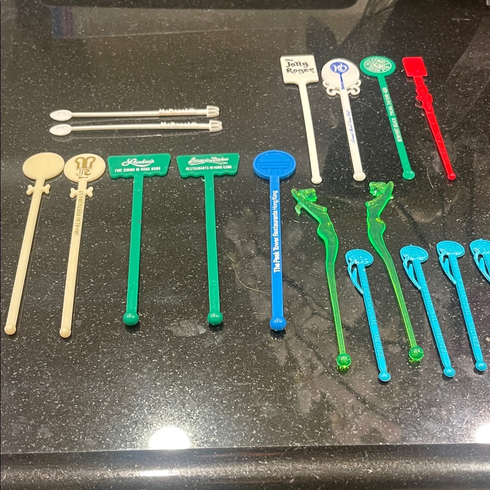 VNTG: Famous, Rare Business, Places, Locations, or Unique Swizzle Sticks (1990s)